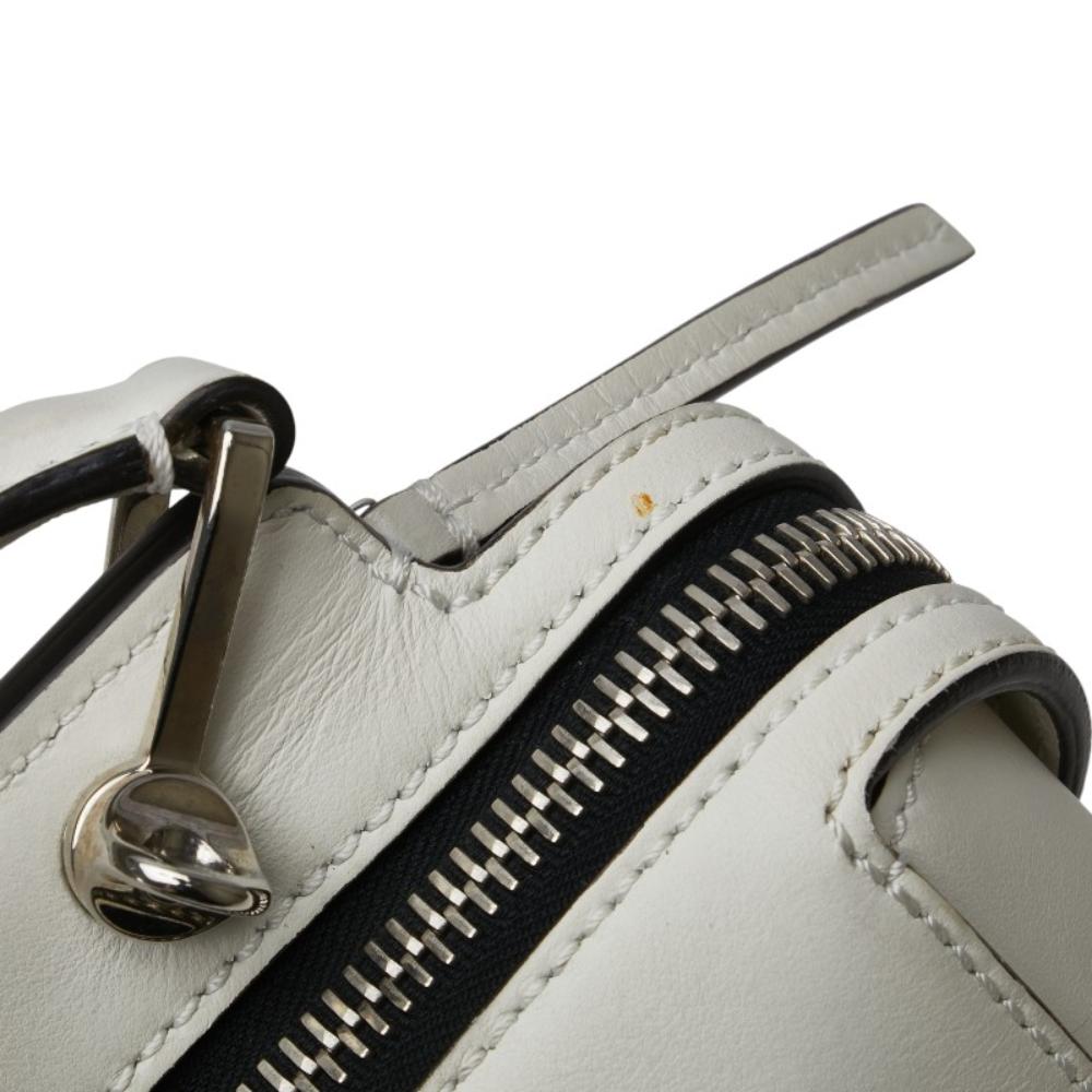 White Leather Fendi Shoulder Bag