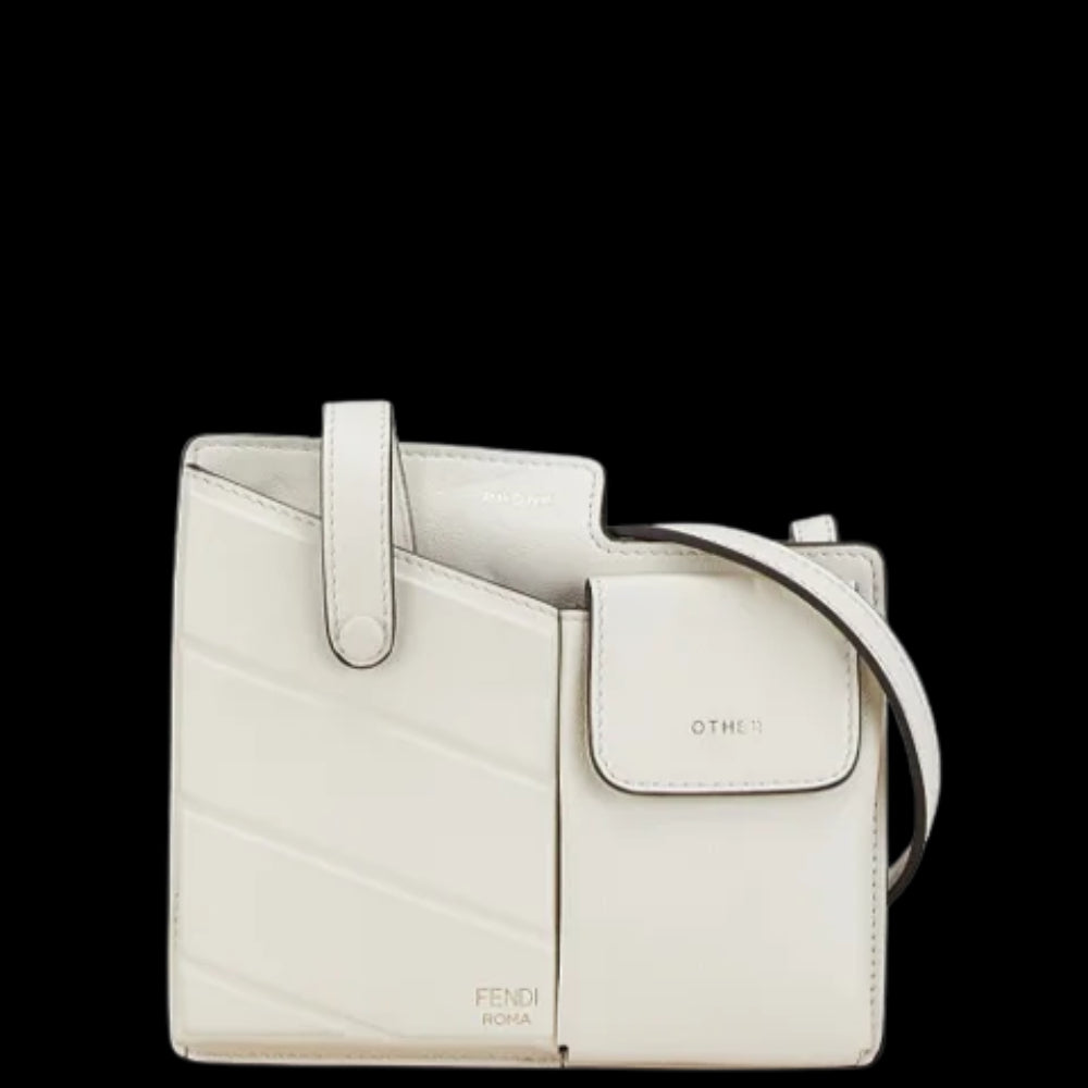 White Leather Fendi Shoulder Bag