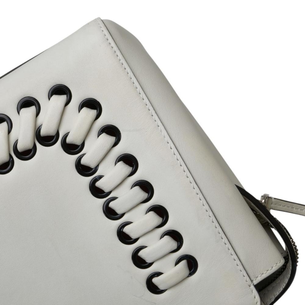 White Leather Fendi Shoulder Bag
