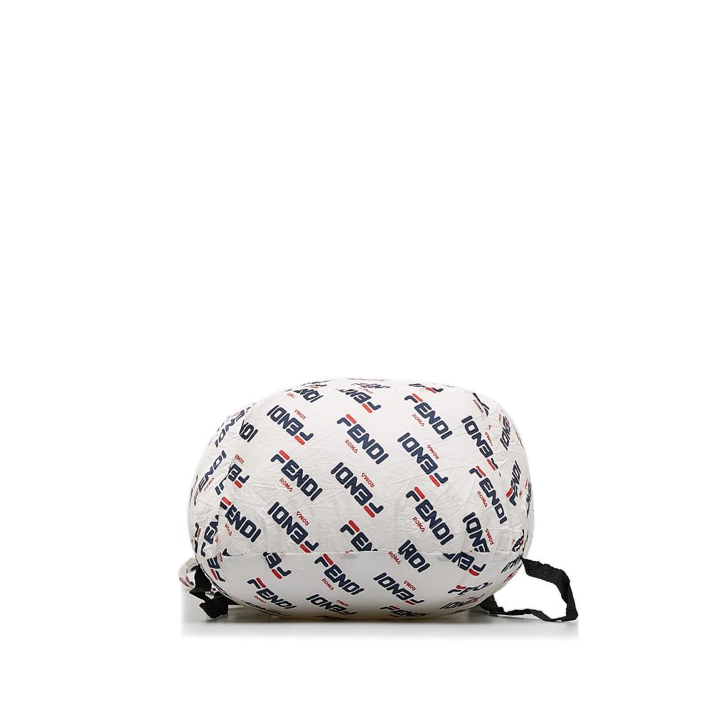 White Nylon Fendi Backpack