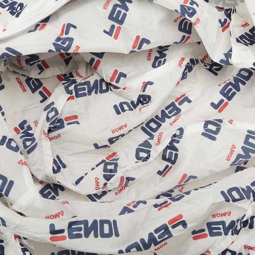 White Nylon Fendi Backpack