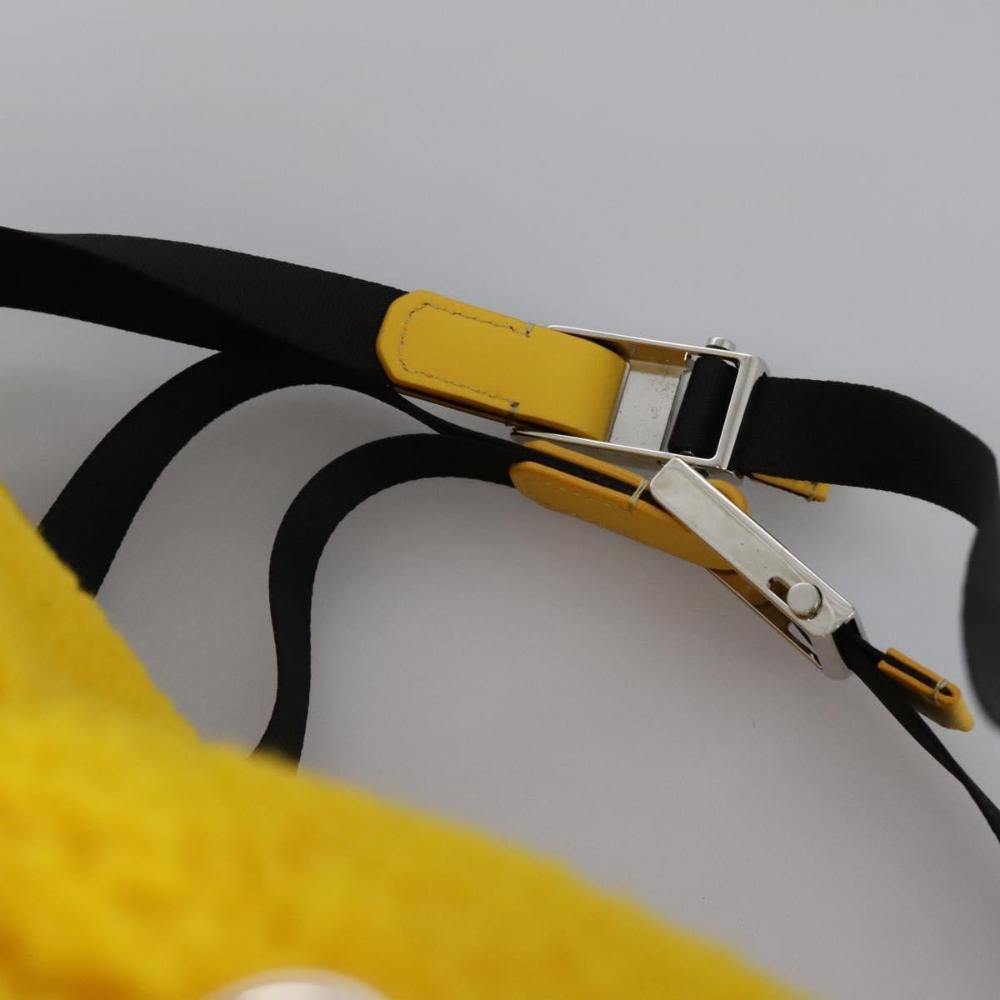 Yellow Canvas Fendi Backpack
