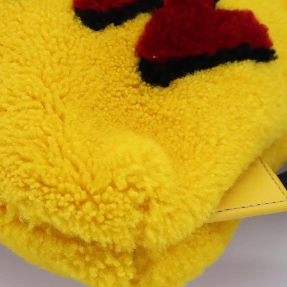 Yellow Canvas Fendi Backpack