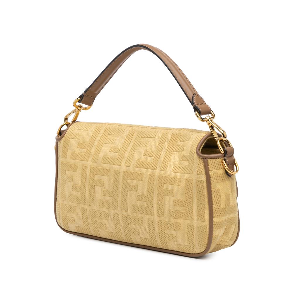 Yellow Canvas Fendi Baguette