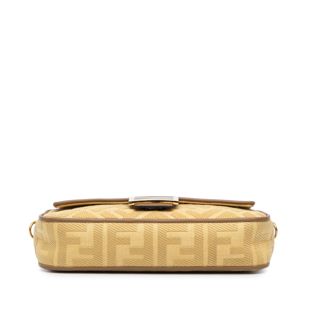 Yellow Canvas Fendi Baguette