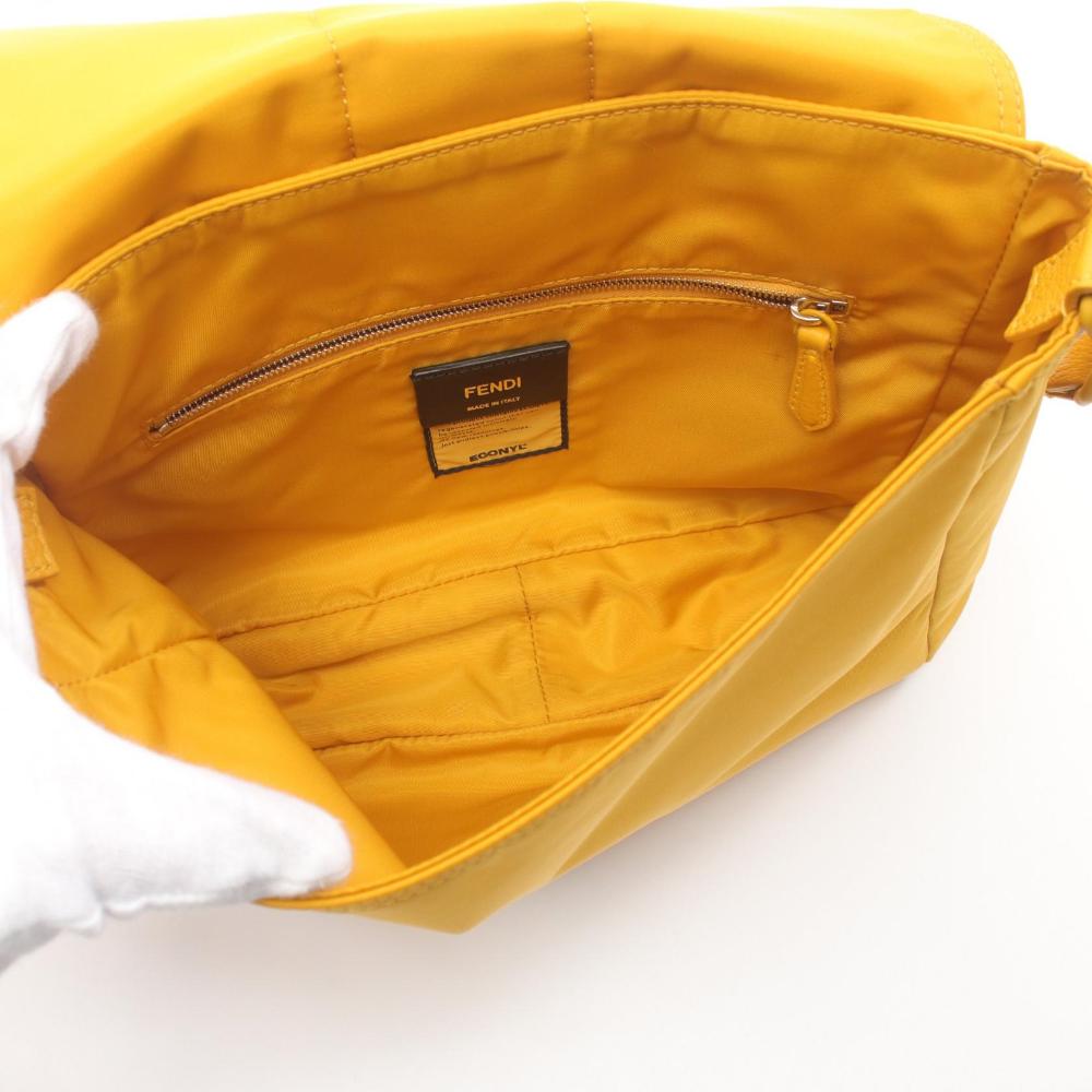 Yellow Canvas Fendi Baguette