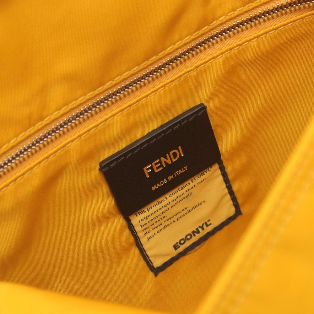 Yellow Canvas Fendi Baguette