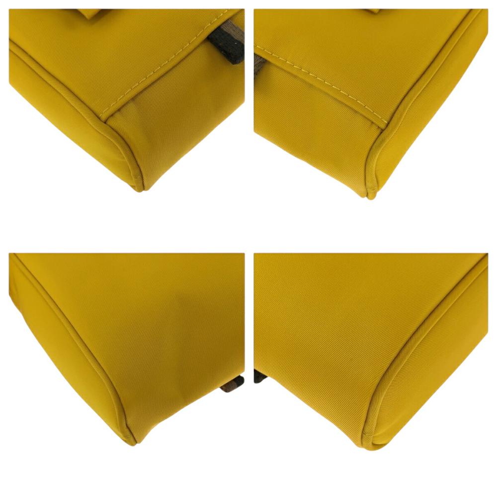 Yellow Fabric Fendi Shoulder Bag