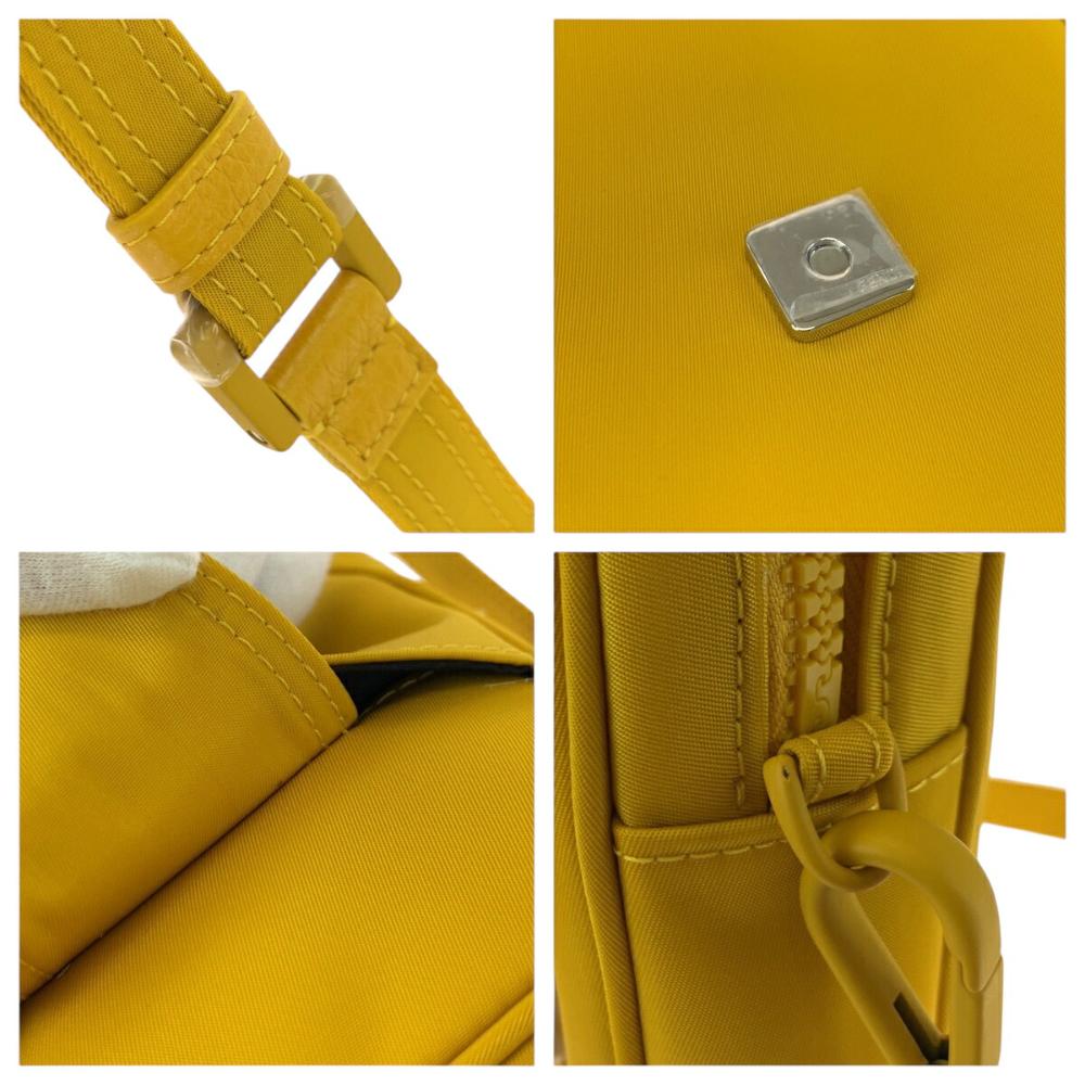 Yellow Fabric Fendi Shoulder Bag