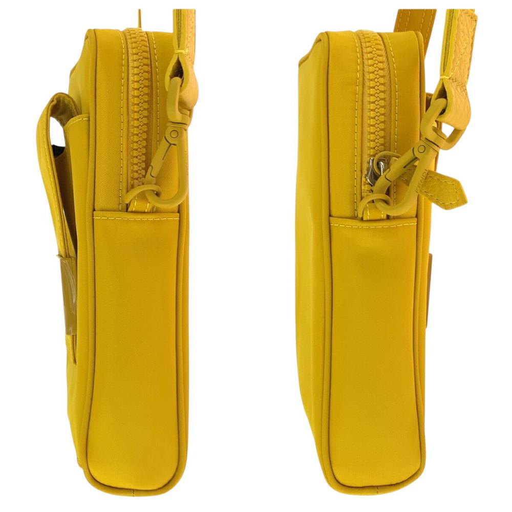 Yellow Fabric Fendi Shoulder Bag