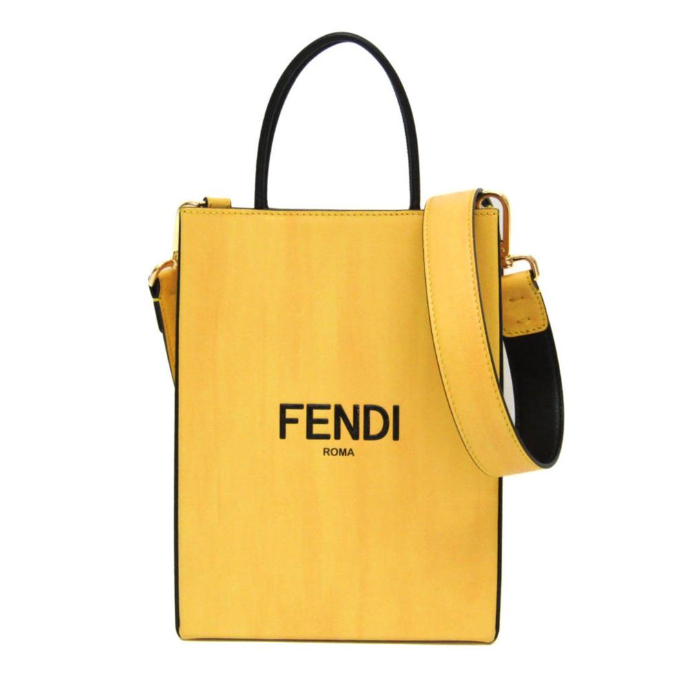 Yellow Leather Fendi Baguette