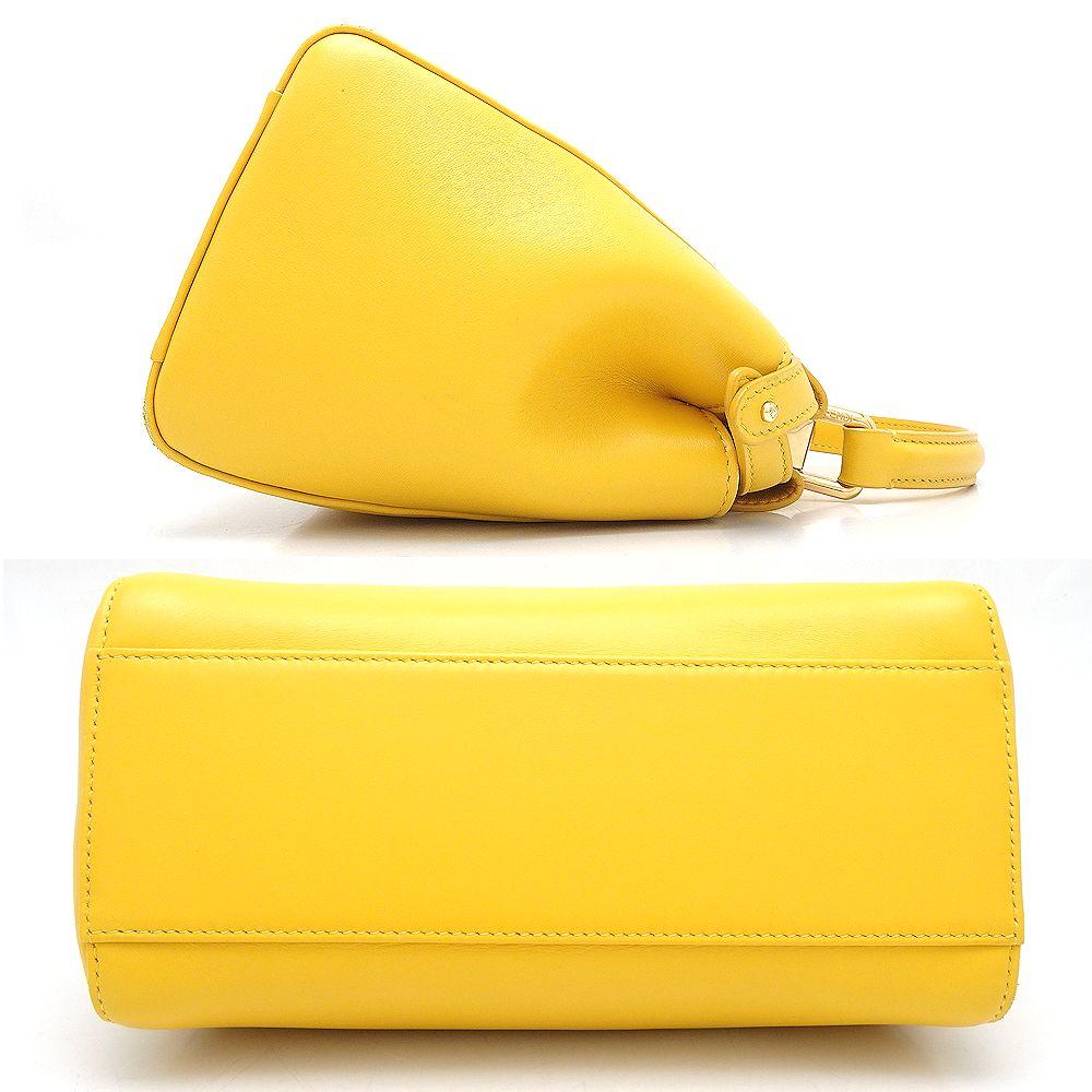 Yellow Leather Fendi Peekaboo