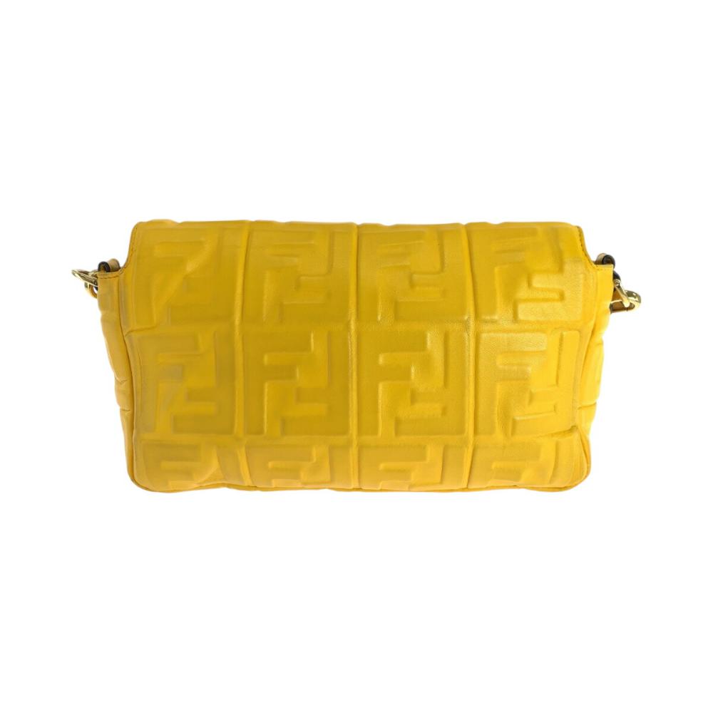 Yellow Leather Fendi Baguette