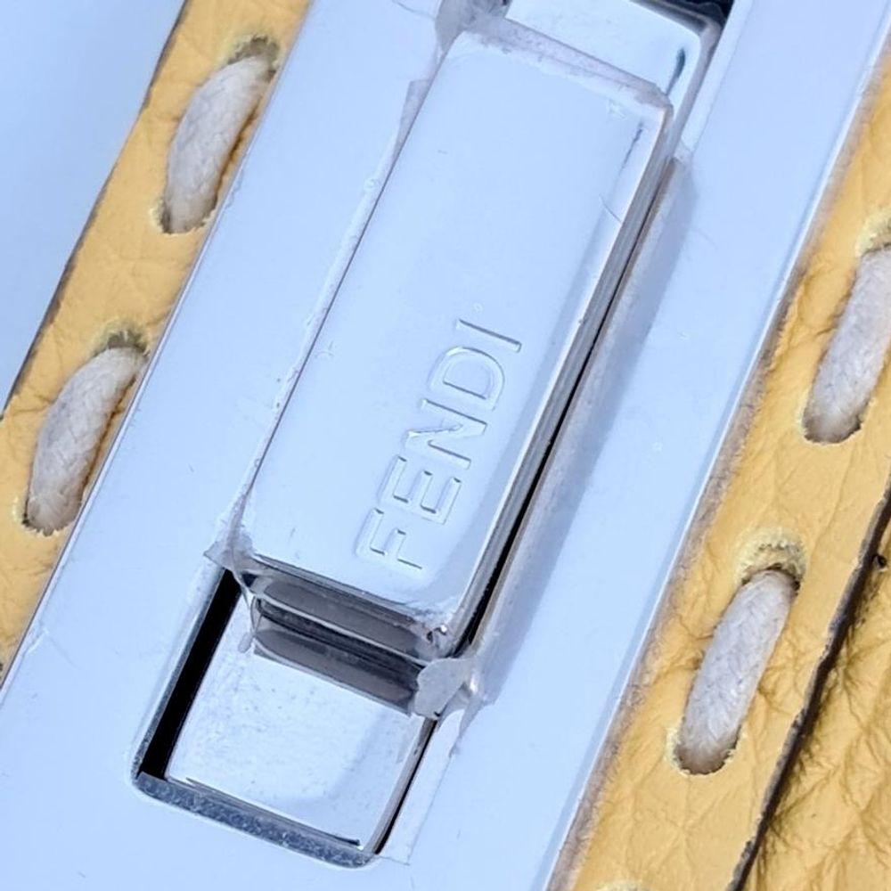 Yellow Leather Fendi Peekaboo
