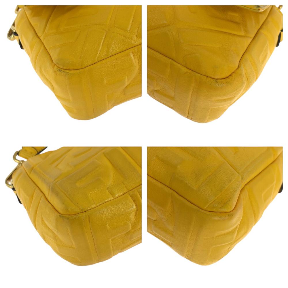 Yellow Leather Fendi Baguette