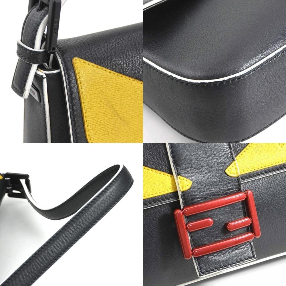 Yellow Leather Fendi Baguette