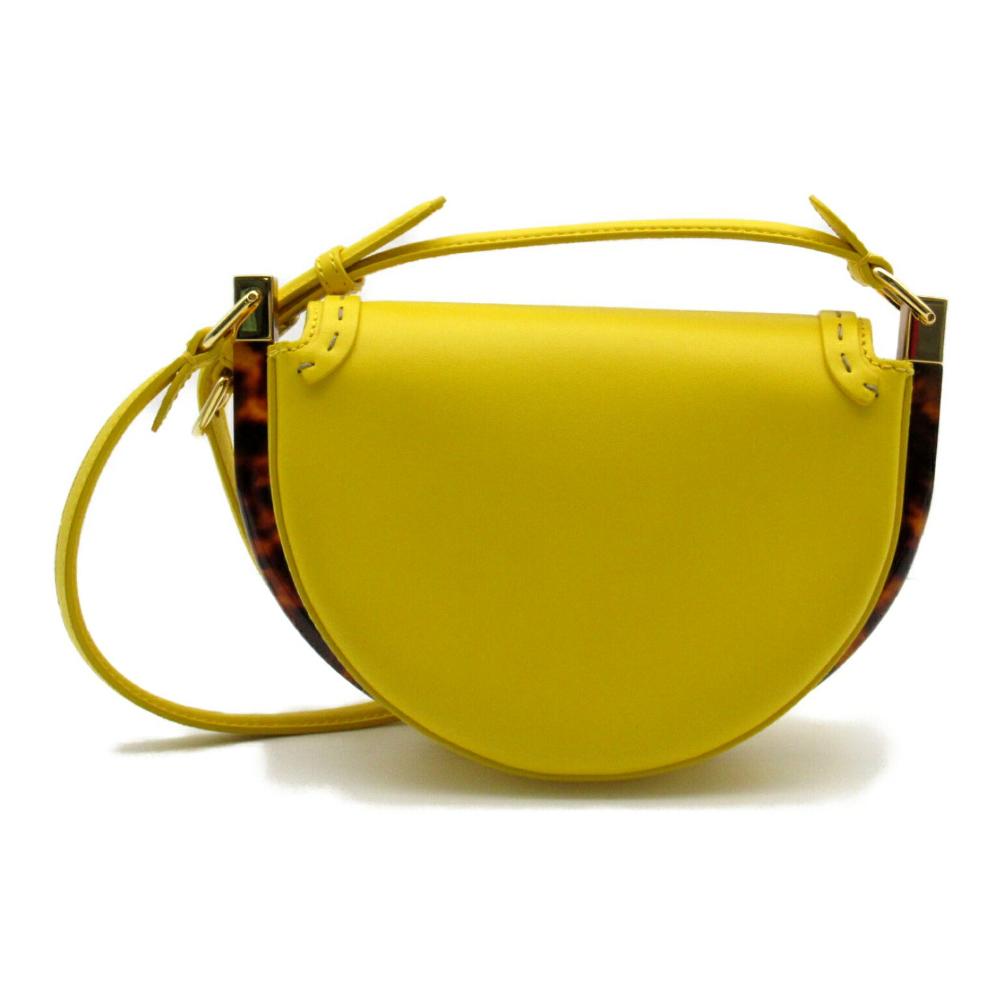 Yellow Leather Fendi Shoulder Bag