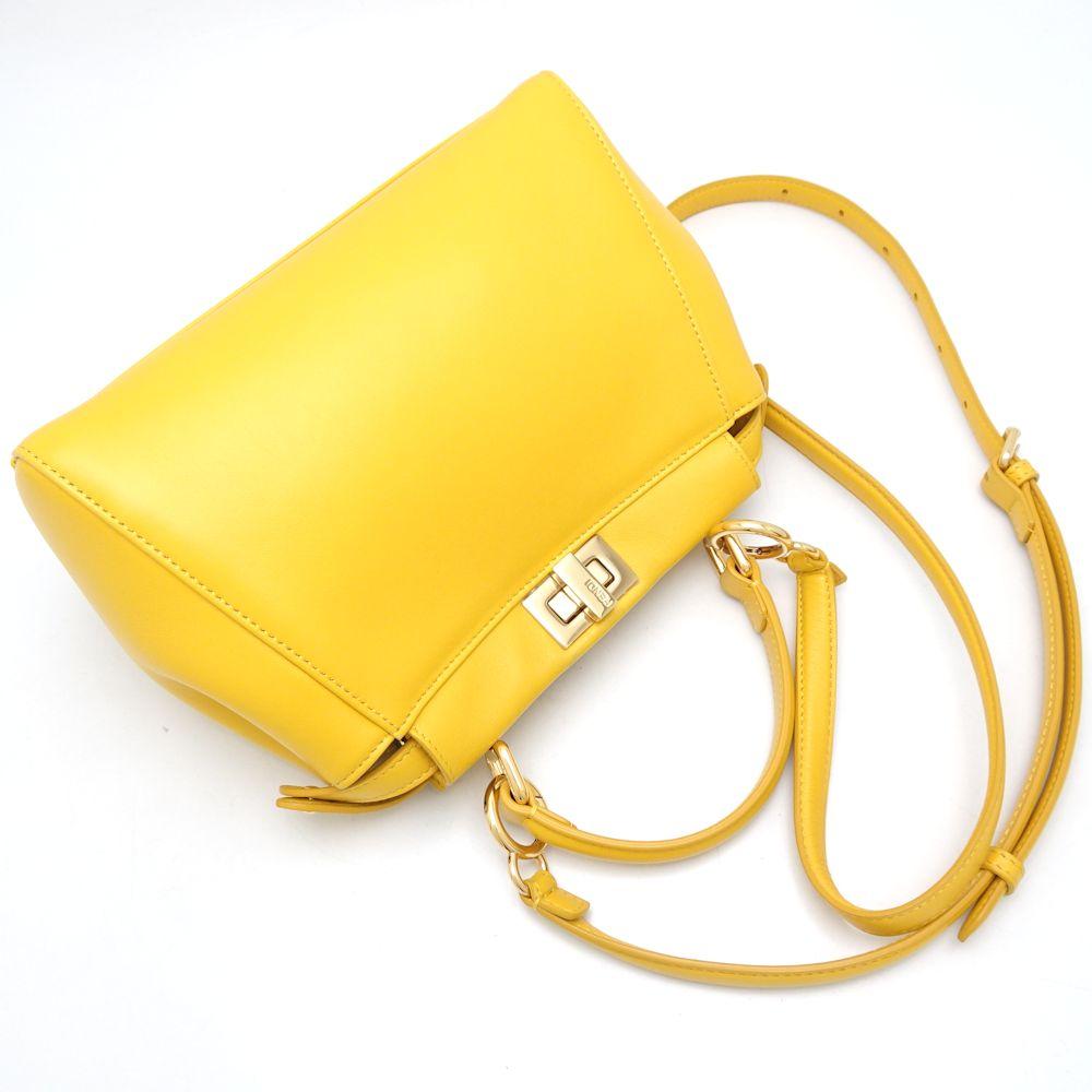 Yellow Leather Fendi Peekaboo