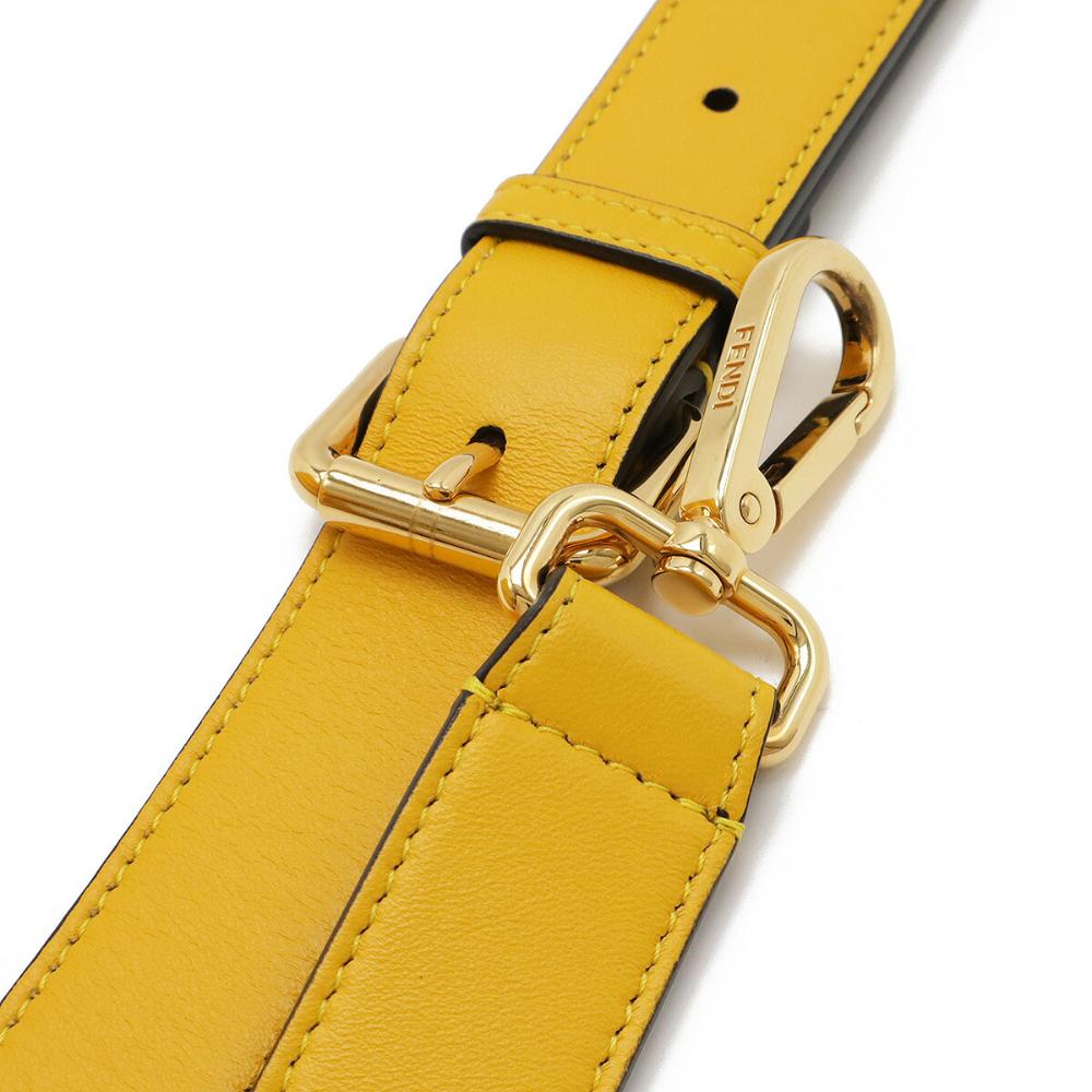 Yellow Leather Fendi Shoulder Bag