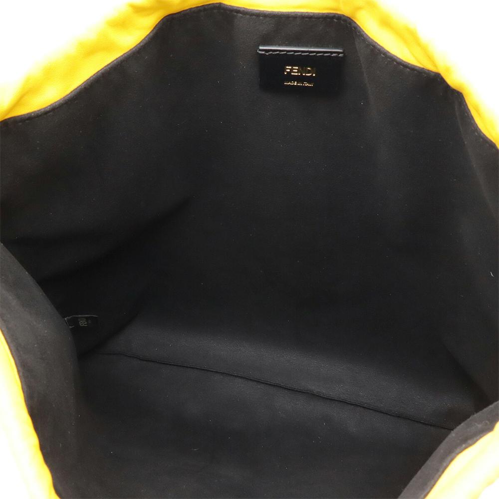 Yellow Leather Fendi Shoulder Bag