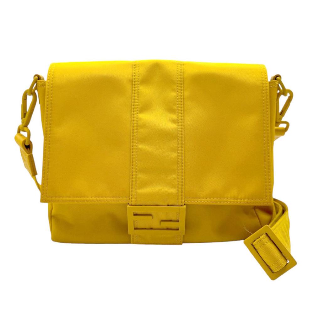 Yellow Nylon Fendi Baguette