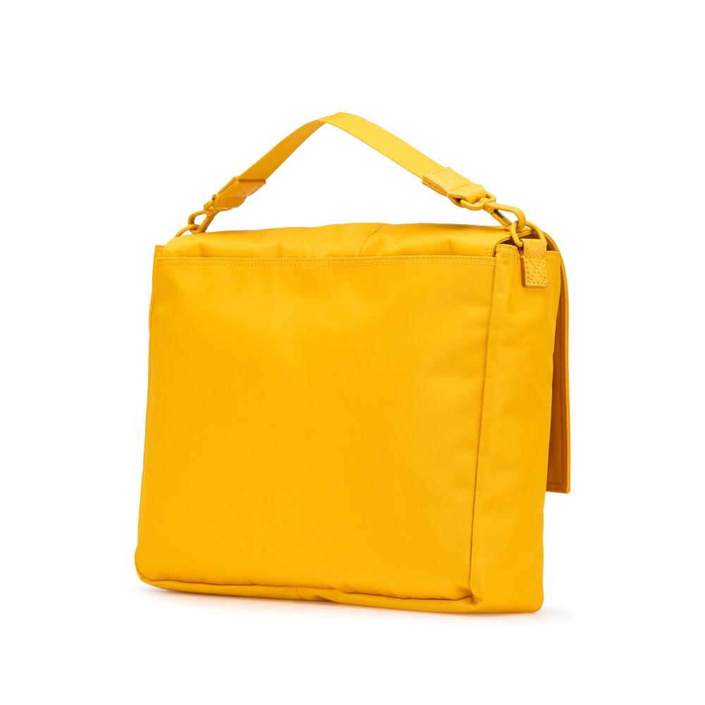 Yellow Nylon Fendi Baguette