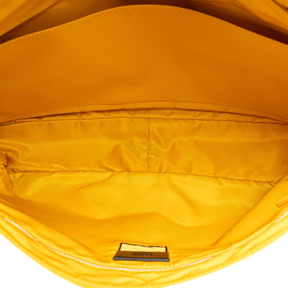 Yellow Nylon Fendi Baguette