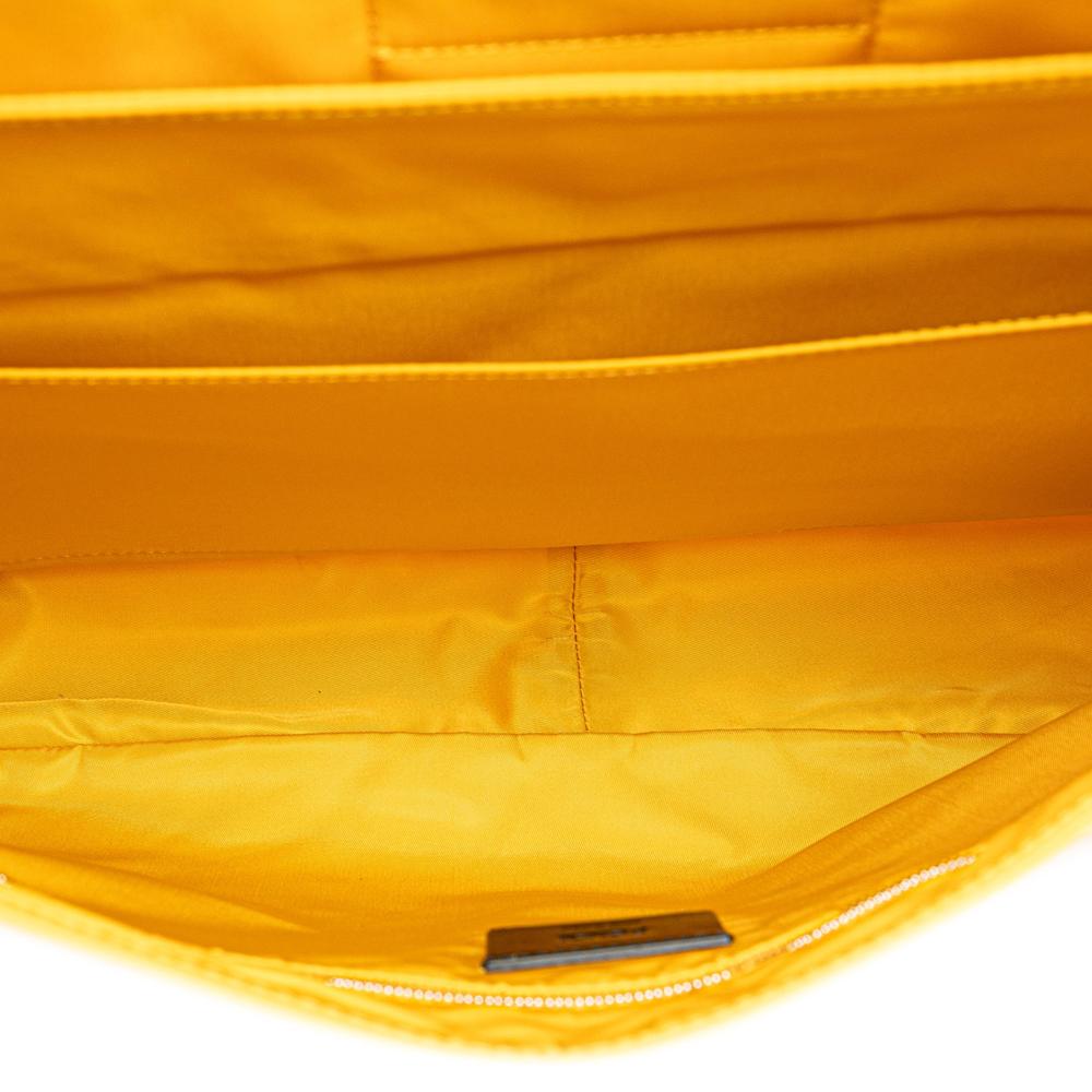 Yellow Nylon Fendi Baguette