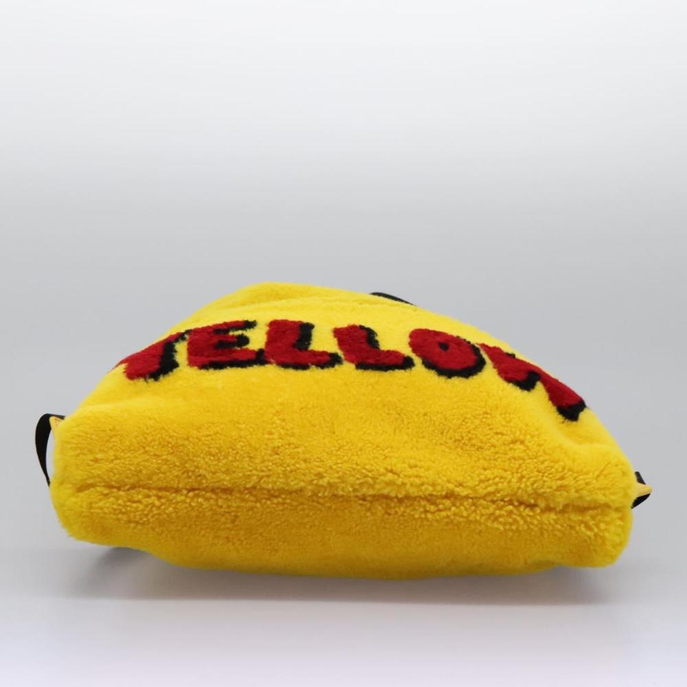 Yellow Wool Fendi Backpack