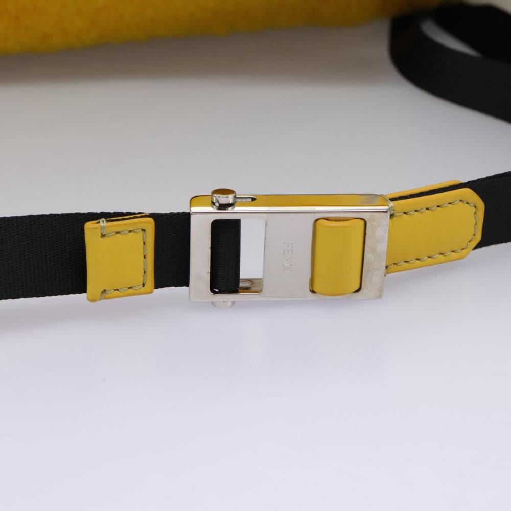 Yellow Wool Fendi Backpack