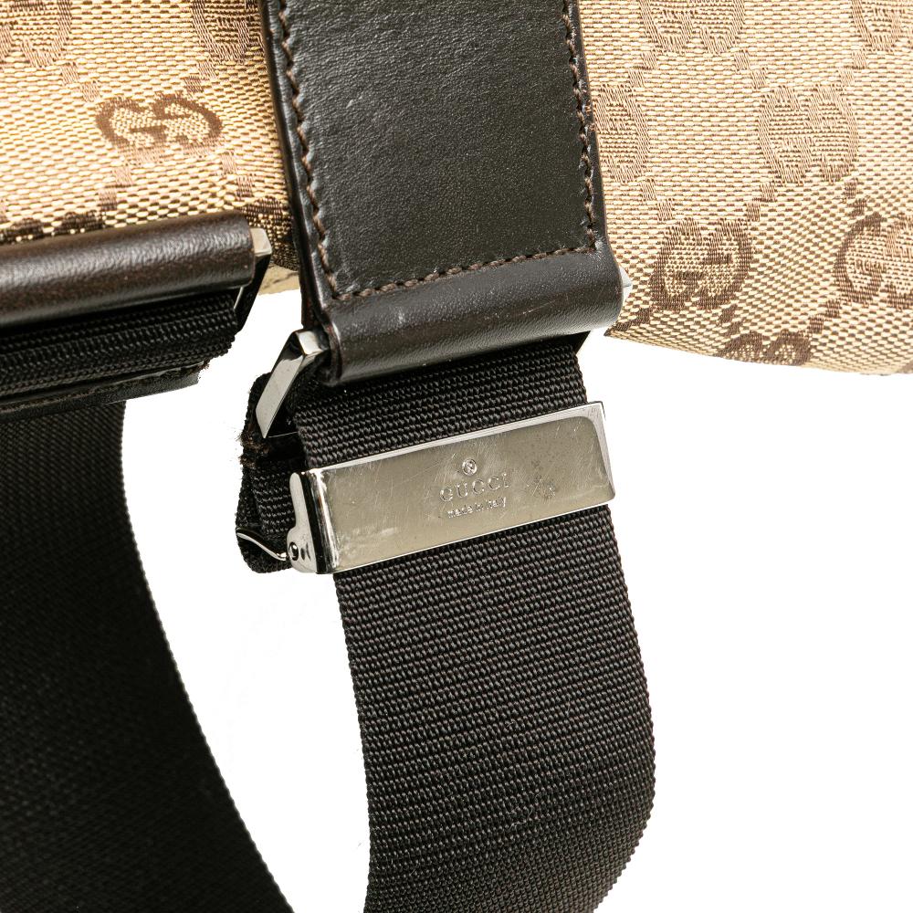 Beige Canvas Gucci Backpack