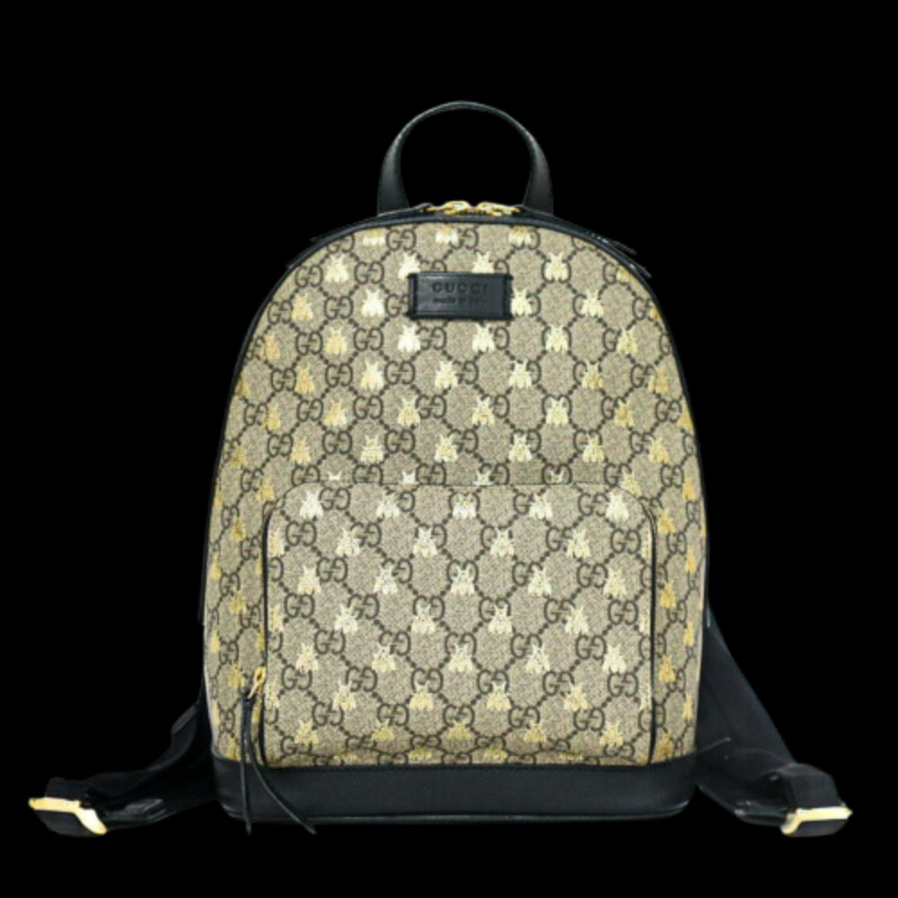 Beige Canvas Gucci Backpack