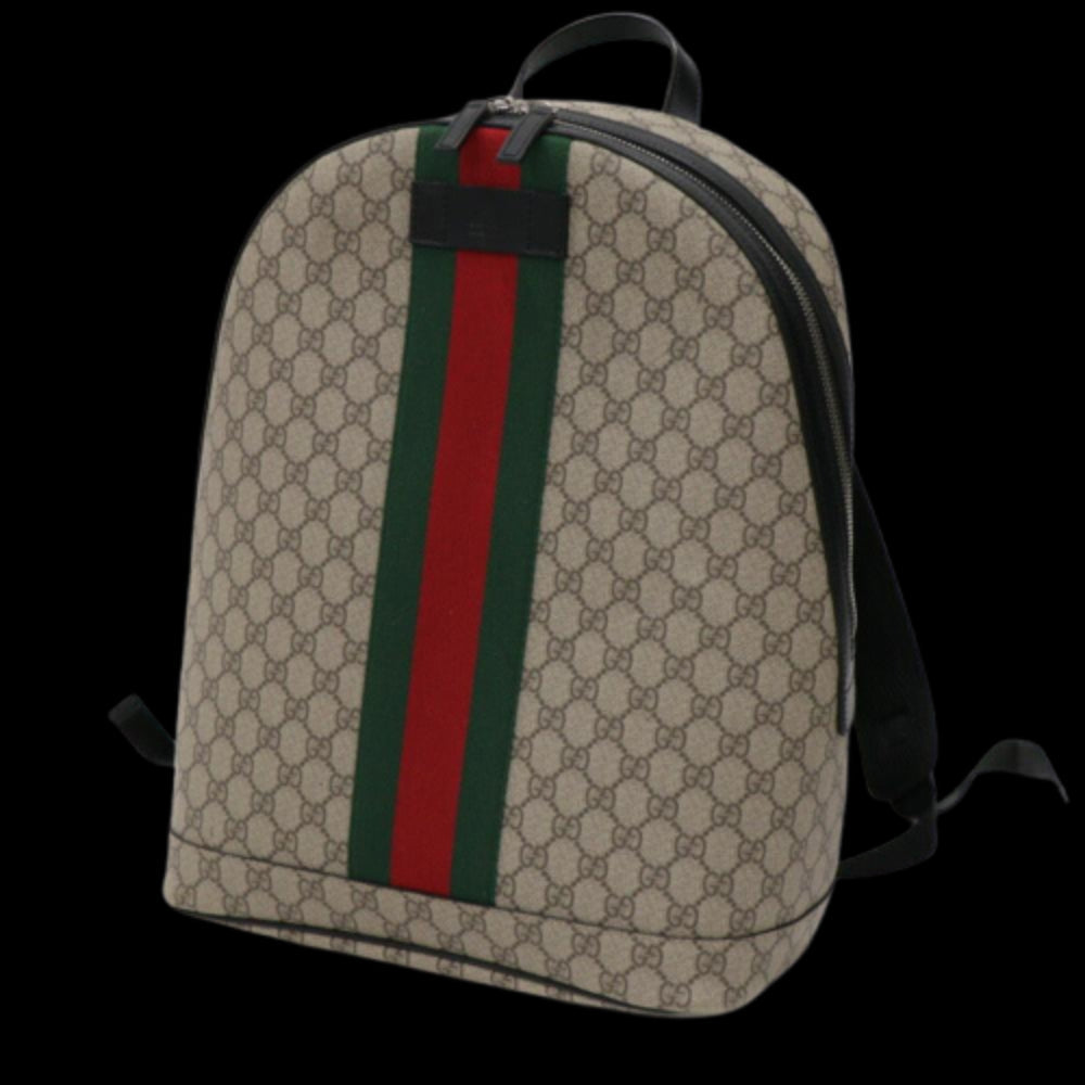 Beige Canvas Gucci Backpack
