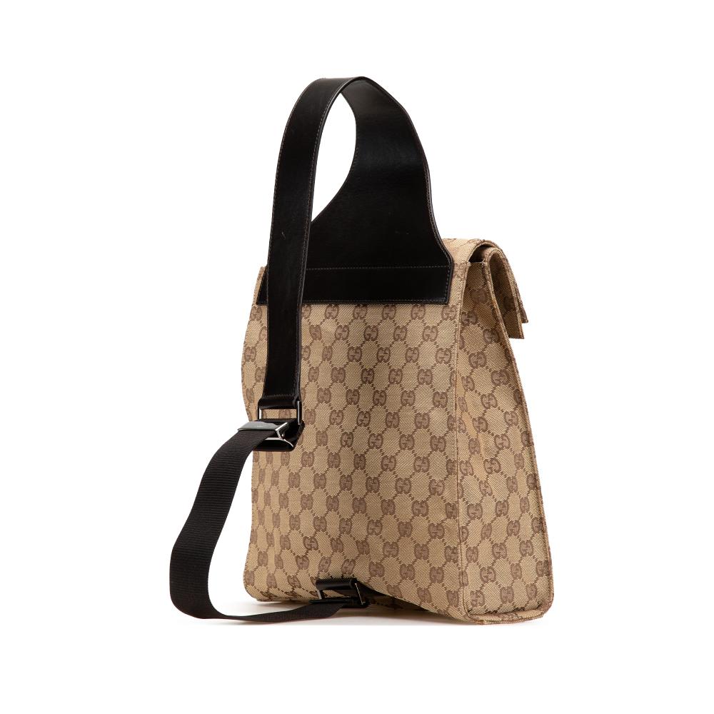 Beige Canvas Gucci Backpack