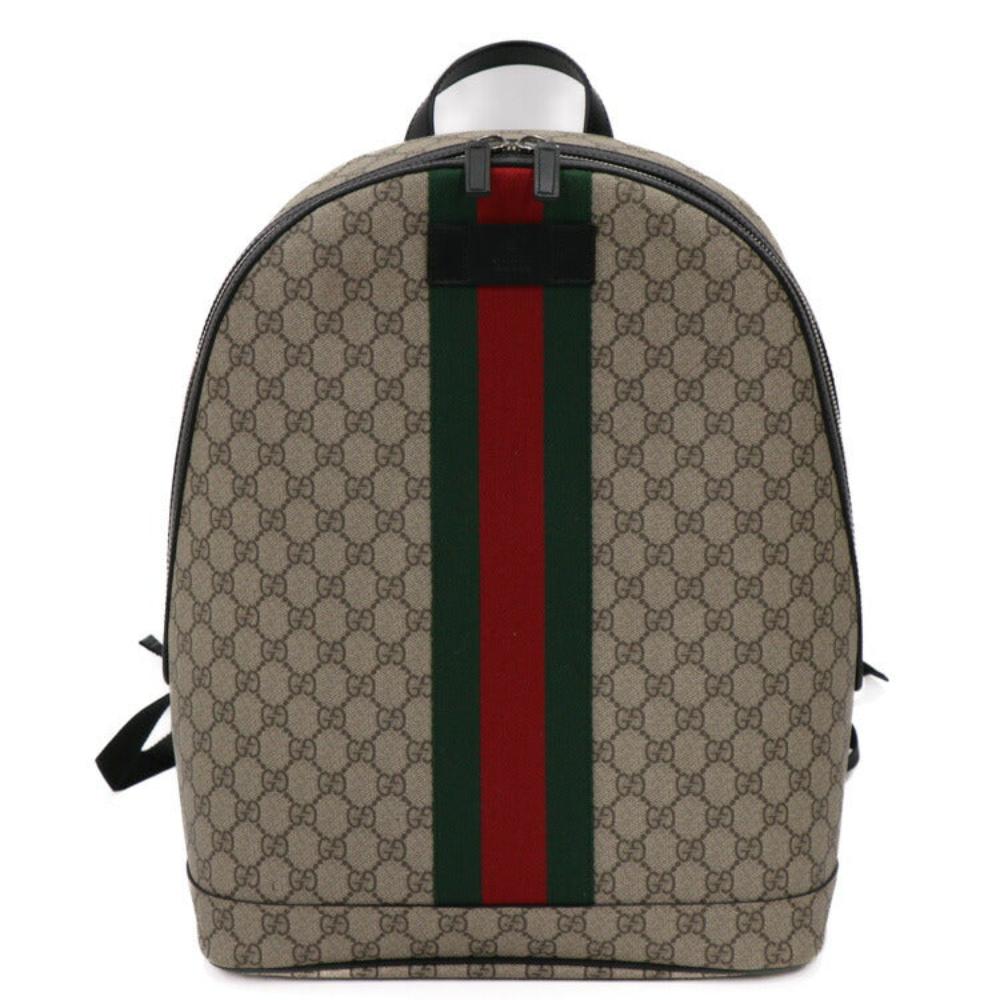 Beige Canvas Gucci Backpack