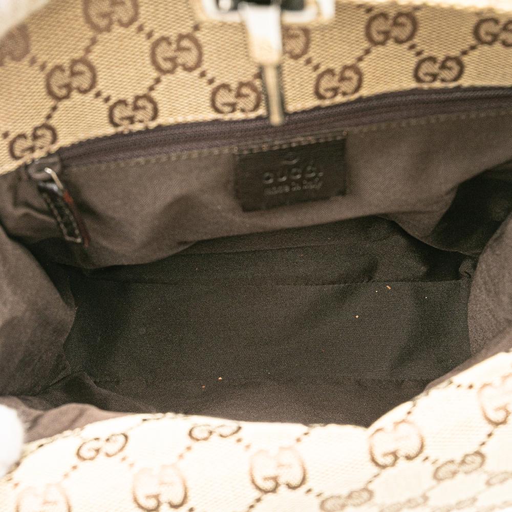 Beige Canvas Gucci Backpack