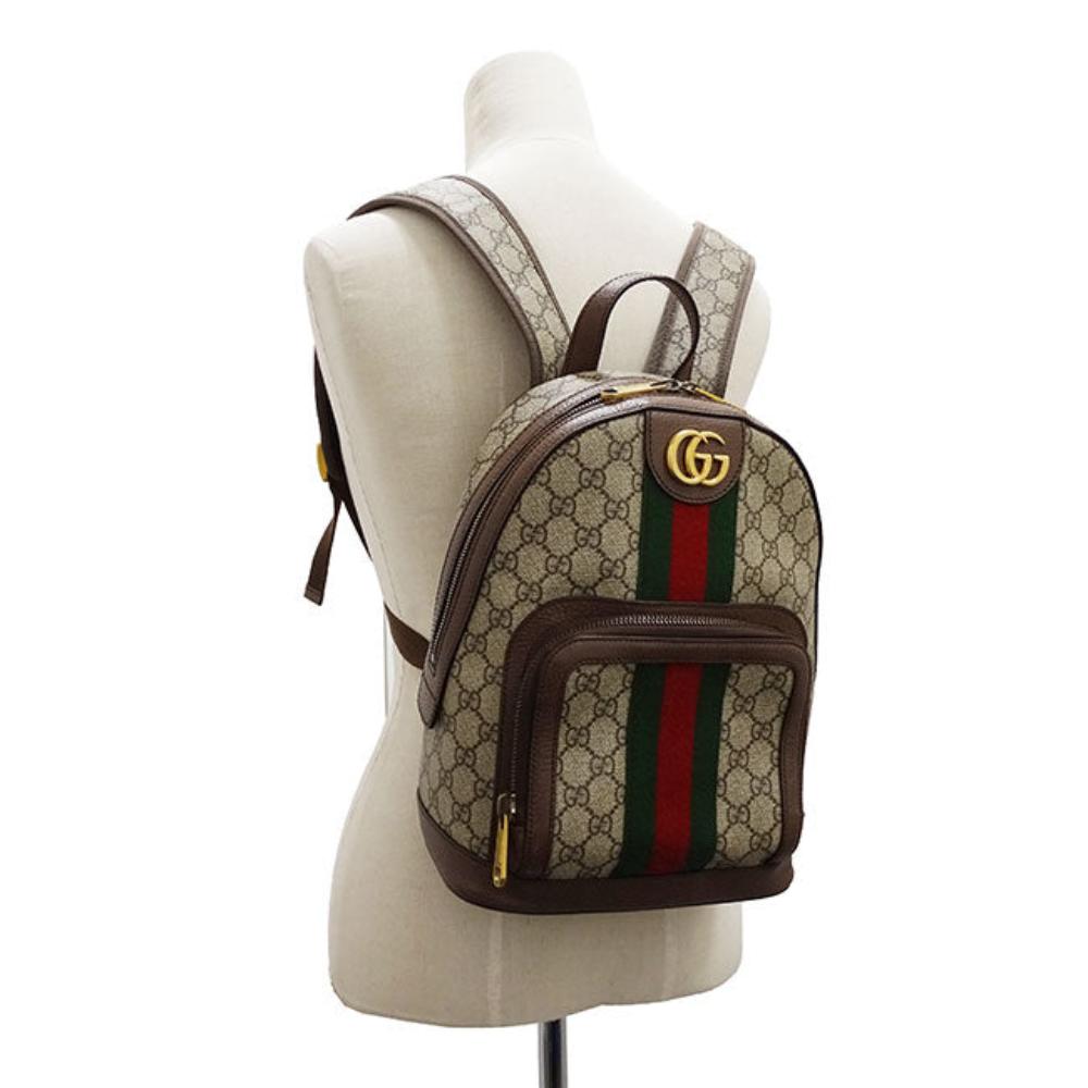 Beige Canvas Gucci Backpack