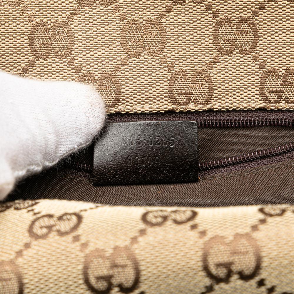 Beige Canvas Gucci Backpack