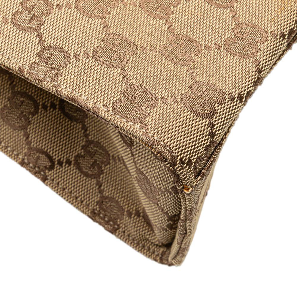 Beige Canvas Gucci Backpack