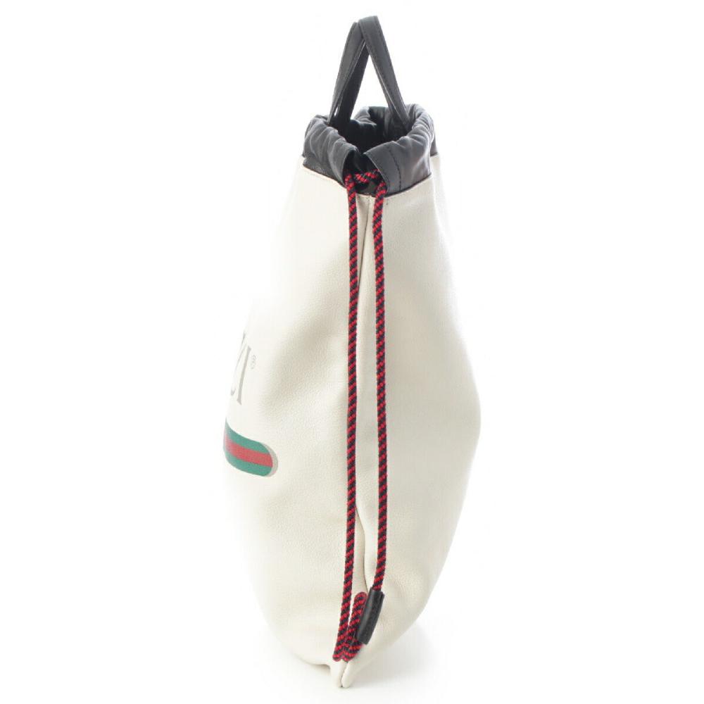 Beige Leather Gucci Backpack