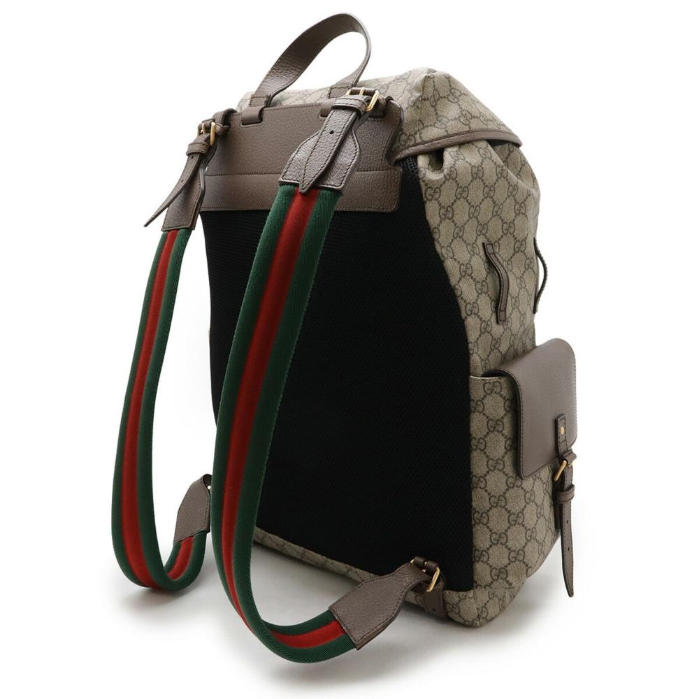 Beige Leather Gucci Backpack