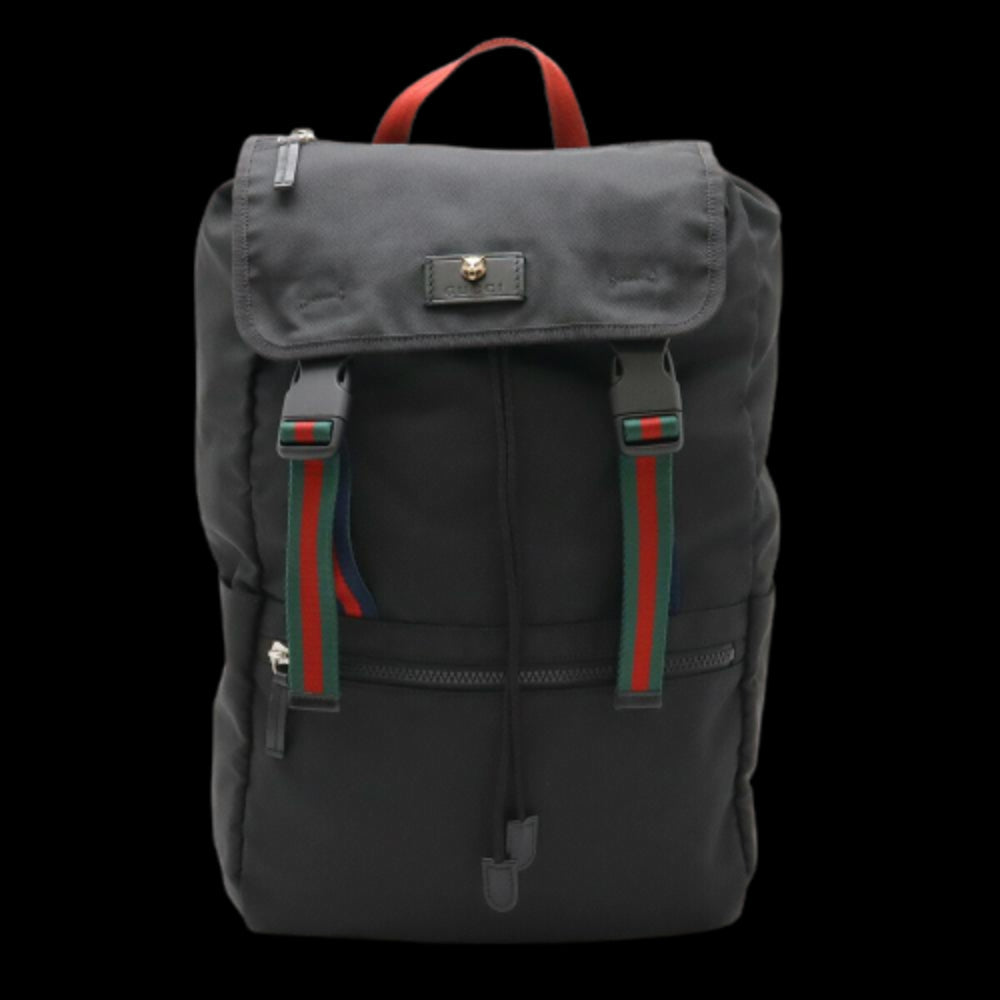 Black Canvas Gucci Backpack