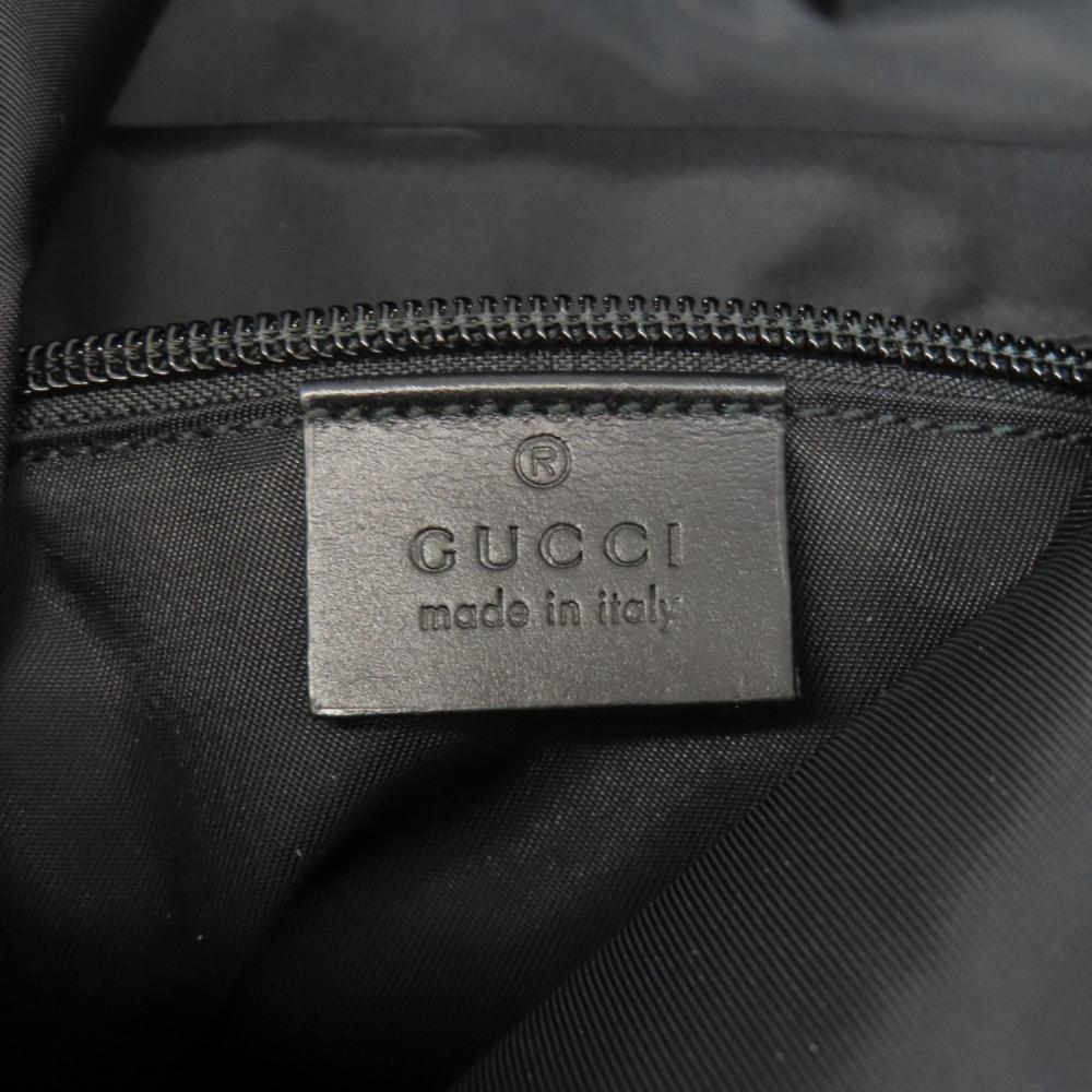 Black Canvas Gucci Backpack