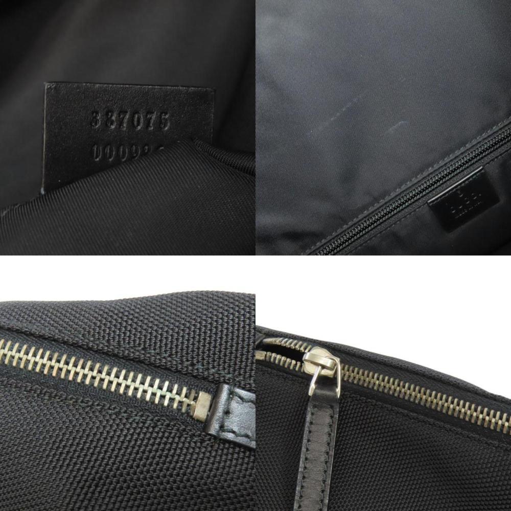 Black Canvas Gucci Backpack