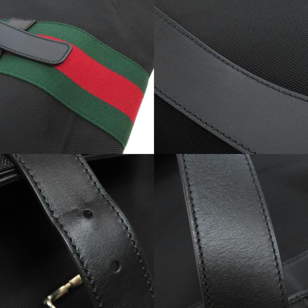 Black Canvas Gucci Backpack