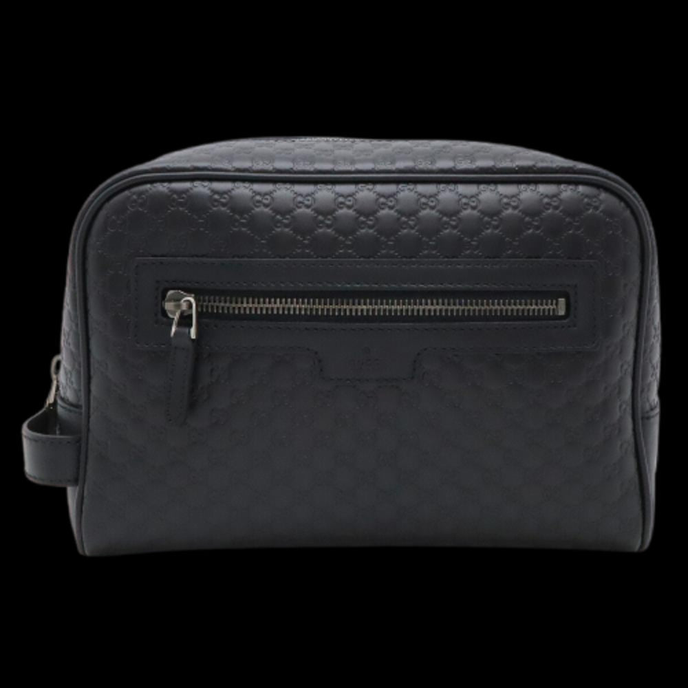 Black Leather Gucci Clutch