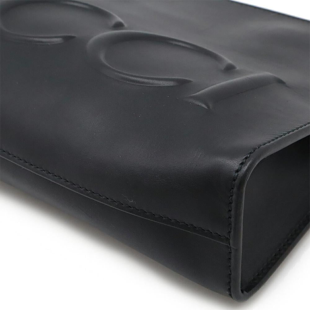 Black Leather Gucci Clutch