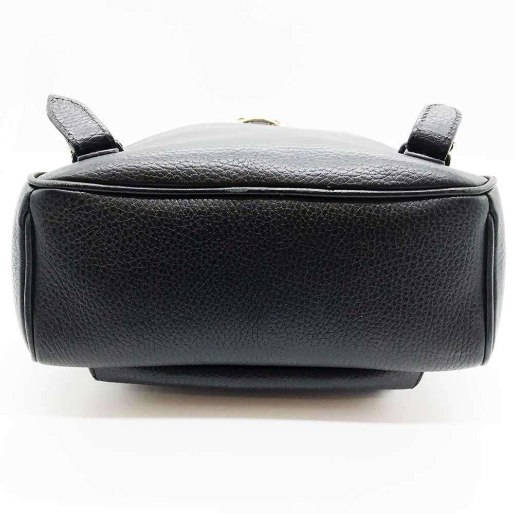 Black Leather Gucci Backpack