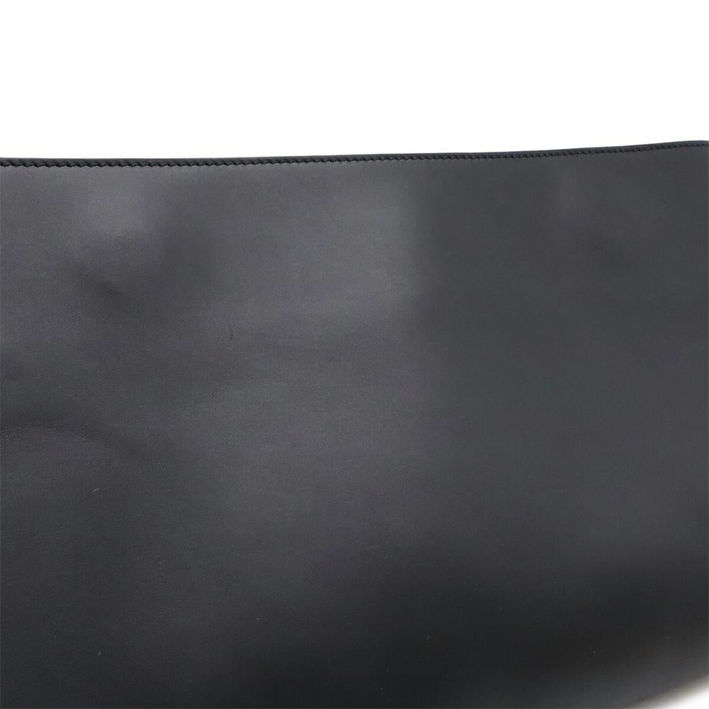 Black Leather Gucci Clutch