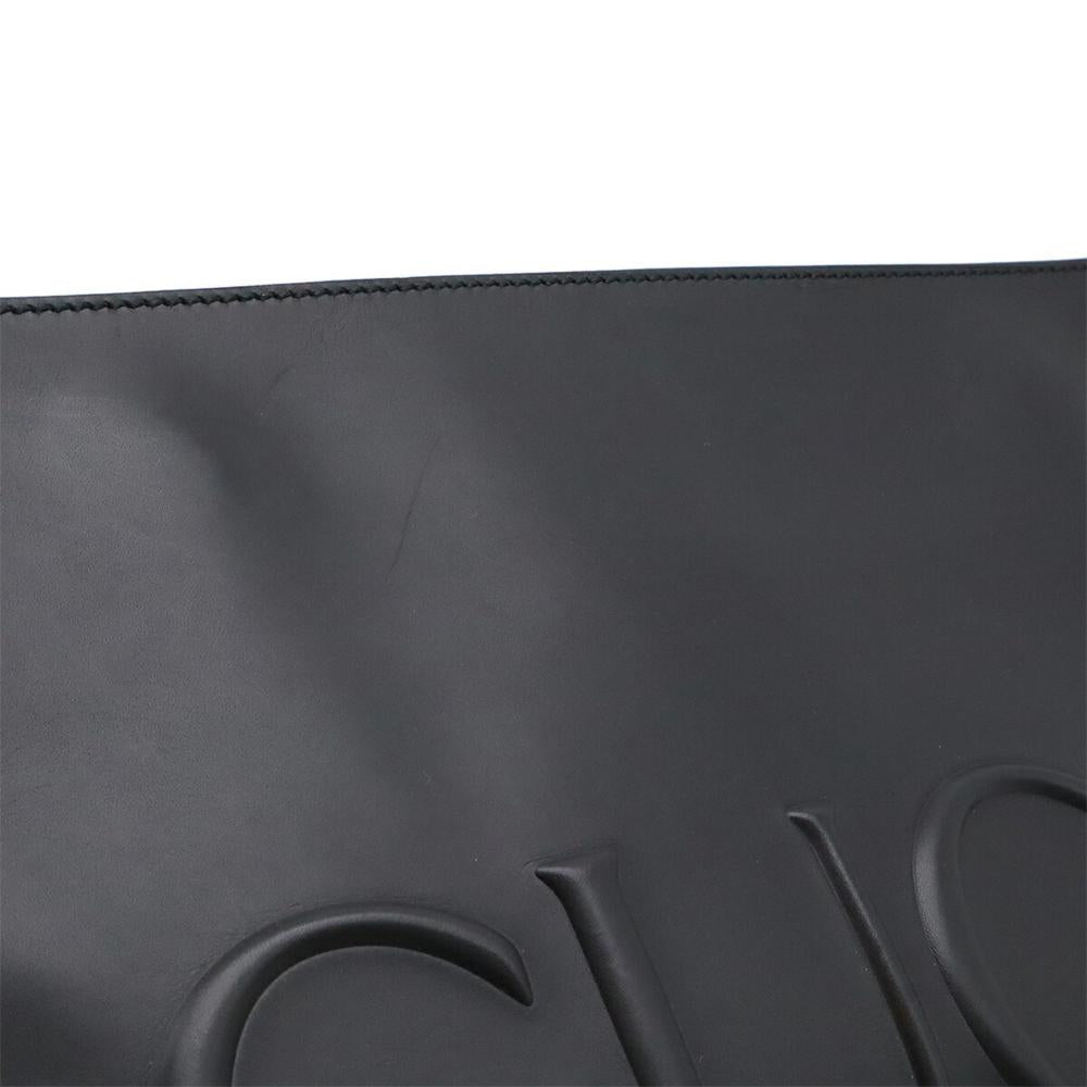 Black Leather Gucci Clutch
